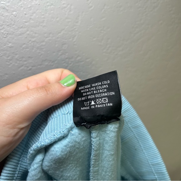 YoungLA Light Blue Joggers Men’s Small Lounge Gym drawstring fall winter workout - Picture 6 of 6